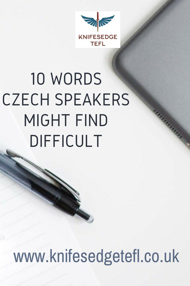10 words that native Czech speakers might find difficult